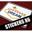 STICKERS VEGAS DREAM / SUPER TRIPLE COIN (Version 1 Dollar) (X6)