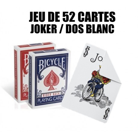 CARTES BICYCLE DOS BLANC / JOKER