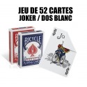 CARTES BICYCLE truqué DOS BLANC / JOKER