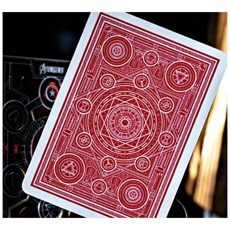 CARTES BICYCLE AVENGERS - RED EDITION