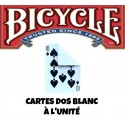 CARTES BICYCLE DOS BLANC À L'UNITÉ
