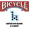 CARTES BICYCLE DOS BLANC À L'UNITÉ