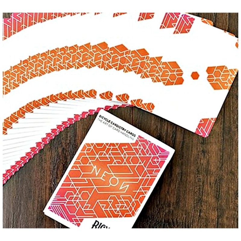 CARTES BICYCLE ORANGE BUMP NEON