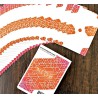 CARTES BICYCLE ORANGE BUMP NEON