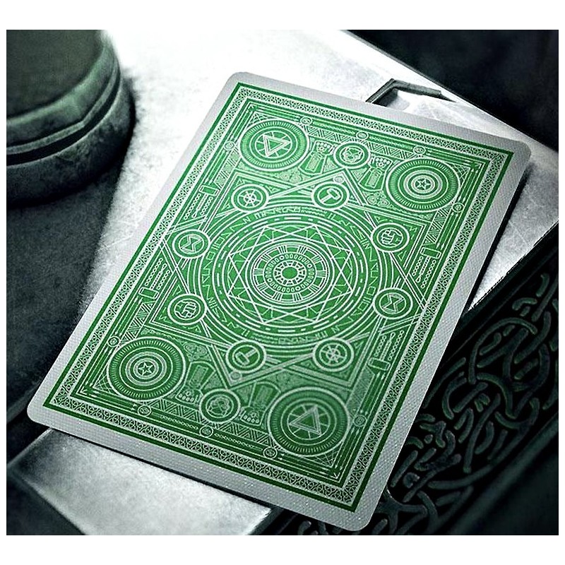 CARTES BICYCLE AVENGERS - GREEN EDITION