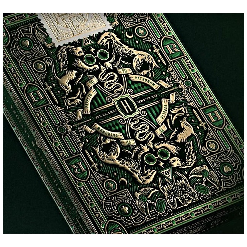 CARTES HARRY POTTER - SERPENTARD (VERT)