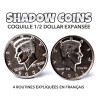 SHADOW COINS - COQUILLE EXPANSÉE MAGNÉTIQUE 1/2 DOLLAR