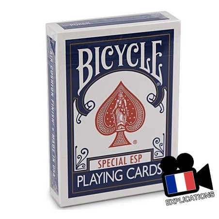 Jeu de cartes bicycle special ESP deck: Cartes avec symboles ESP