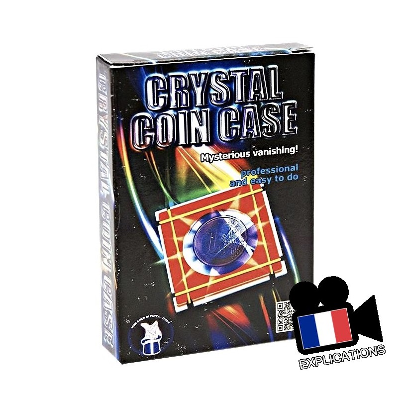 Crystal Coin Case: Boite plexiglass pour disparition de pièce signée