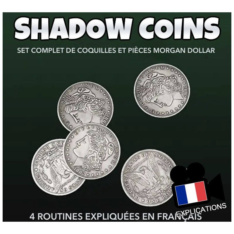 Set Shadow Coins: Set de coquille de pièces Morgan Dollar luxe