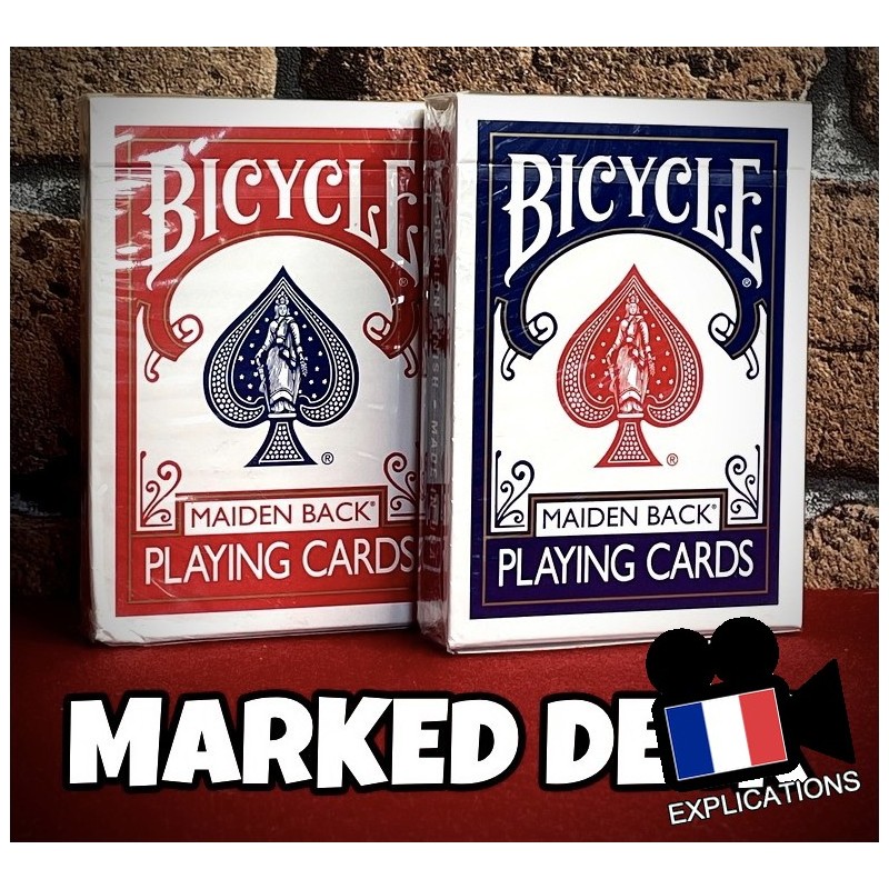 Marked Deck: Jeu de cartes marqué qualité bicycle Maiden