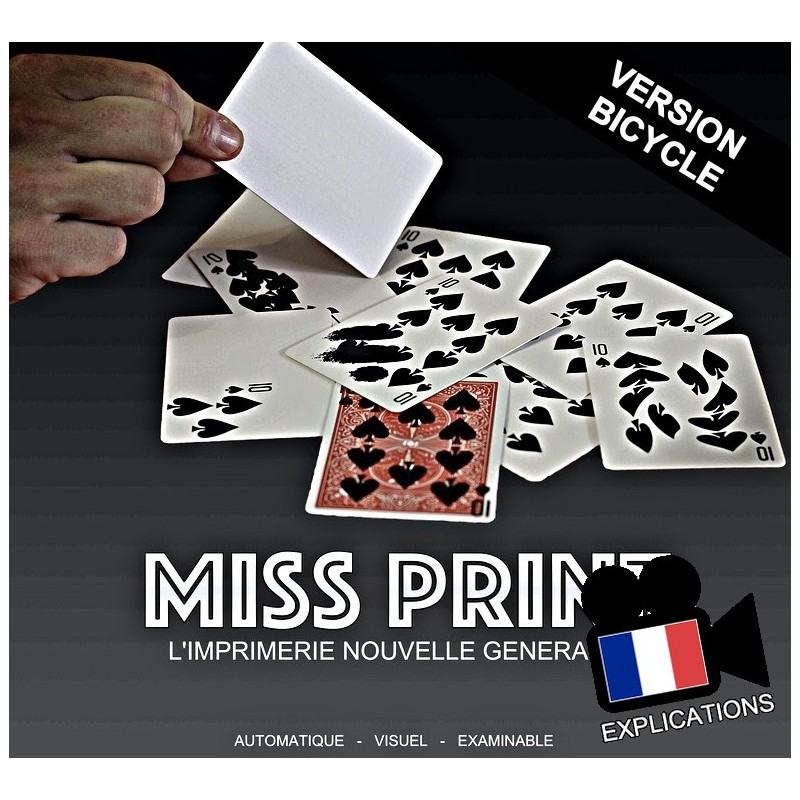 Miss Print qualité Bicycle - Magie de L'imprimerie nouvelle génération