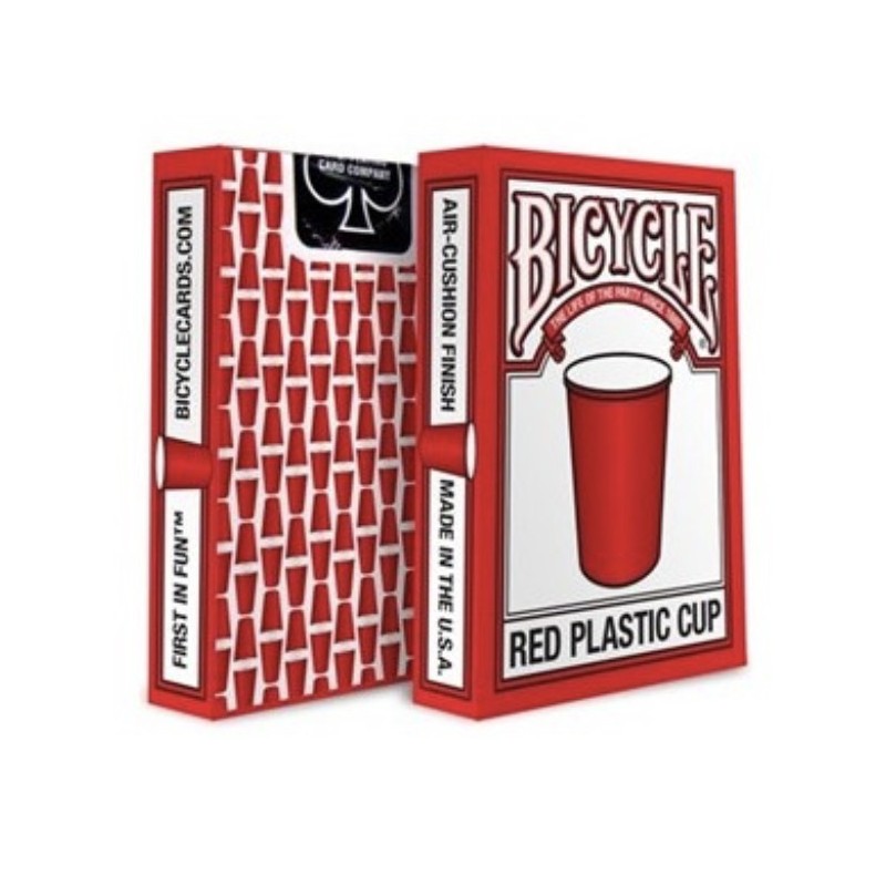 Jeu de cartes Bicycle Red Plastic Cup