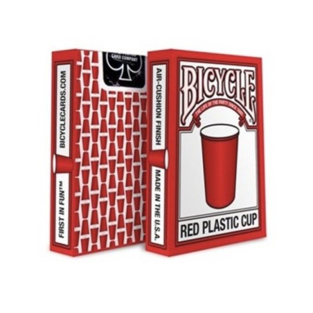 Jeu de cartes Bicycle Red Plastic Cup