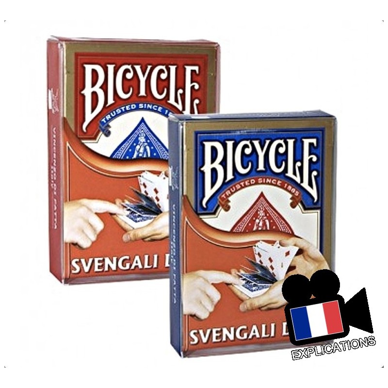 Cartes Svengali Bicycle, jeu de cartes radio, jeu mirage