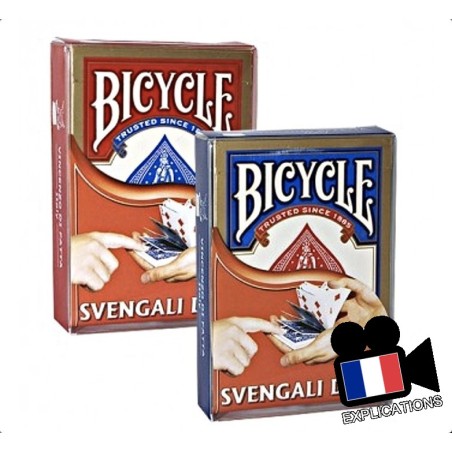 Cartes Svengali Bicycle, jeu de cartes radio, jeu mirage