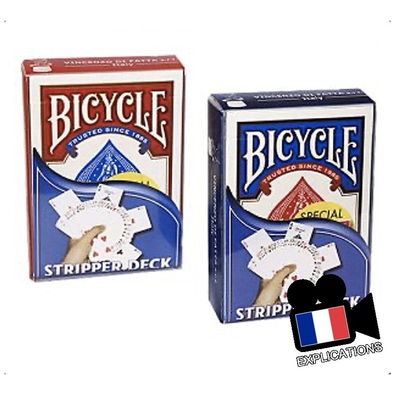 Stripper Deck Bicycle: Jeu Biseauté, tours de magie débutant