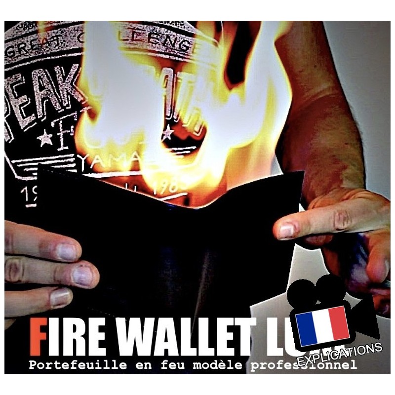 FIRE WALLET: PORTEFEUILLE EN FEU, PORTEFEUILLE MAGIE FEU