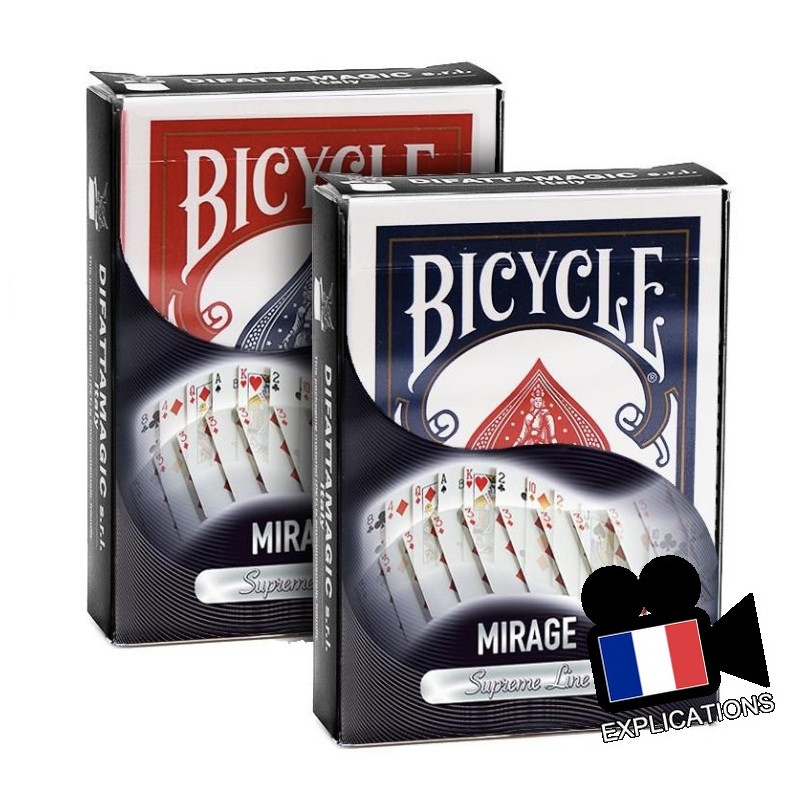 MIRAGE DECK (Jeu svengali, radio) QUALITÉ BICYCLE FORMAT POKER