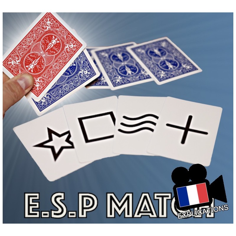 E.S.P MATCH - TOUR DE MENTALISME AVEC CARTES ESP