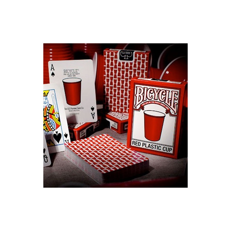 Cartes Bicycle Red Plastic Cup